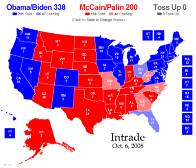 intrade presidential election map